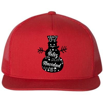 Feliz Navidad Flat Bill Trucker Hat