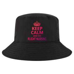 Flight Nurse / Funny Keep Calm And Do Flight Nursing! Cute Gift Cool Comfort Performance Bucket Hat