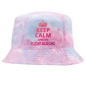 Flight Nurse / Funny Keep Calm And Do Flight Nursing! Cute Gift Tie-Dyed Bucket Hat