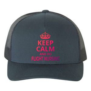 Flight Nurse / Funny Keep Calm And Do Flight Nursing! Cute Gift Yupoong Adult 5-Panel Trucker Hat