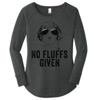 Funny No Fluffs Given Sheepadoodle Doodle Dog Mom Dad Women's Perfect Tri Tunic Long Sleeve Shirt