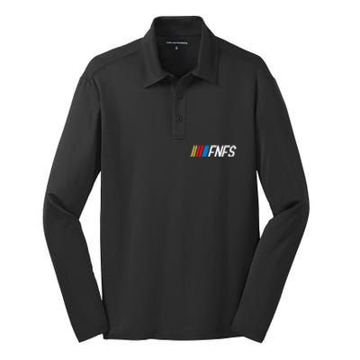 Fellas Need Fun Stories Fnfs Party Silk Touch Performance Long Sleeve Polo