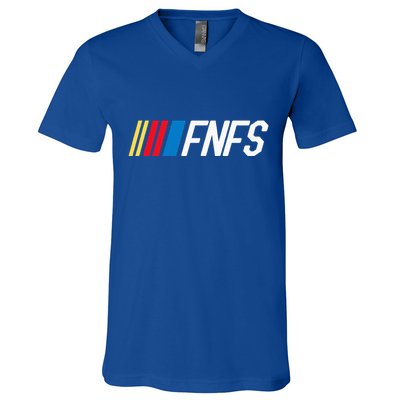 Fellas Need Fun Stories Fnfs Party V-Neck T-Shirt