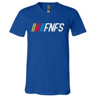 Fellas Need Fun Stories Fnfs Party V-Neck T-Shirt