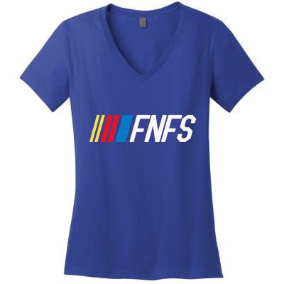 Fellas Need Fun Stories Fnfs Party Women's V-Neck T-Shirt
