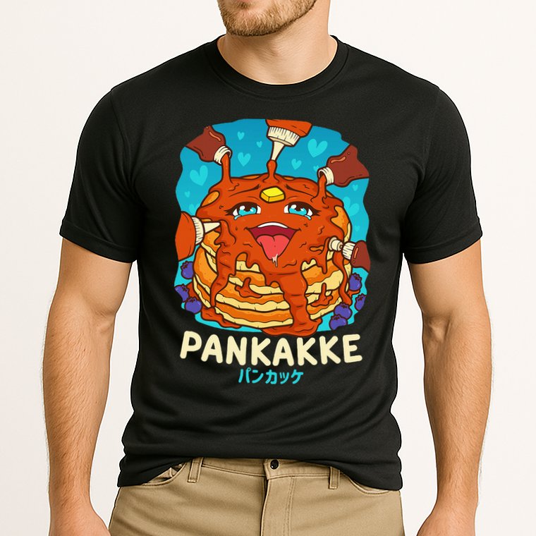 Funny Naughty Foodie Pun Kawaii Pankakke Japanese Pancake Cooling Performance Crew T-Shirt