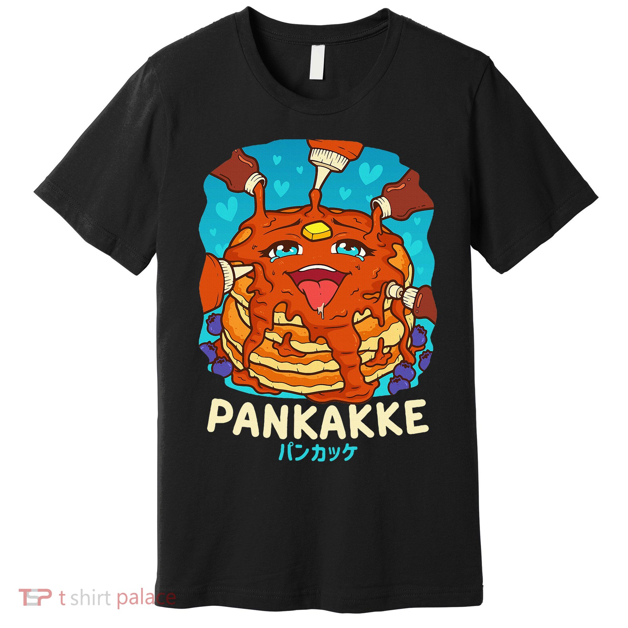 Funny Naughty Foodie Pun Kawaii Pankakke Japanese Pancake Premium T-Shirt
