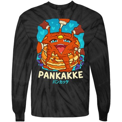 Funny Naughty Foodie Pun Kawaii Pankakke Japanese Pancake Tie-Dye Long Sleeve Shirt