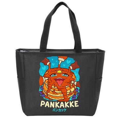 Funny Naughty Foodie Pun Kawaii Pankakke Japanese Pancake Zip Tote Bag