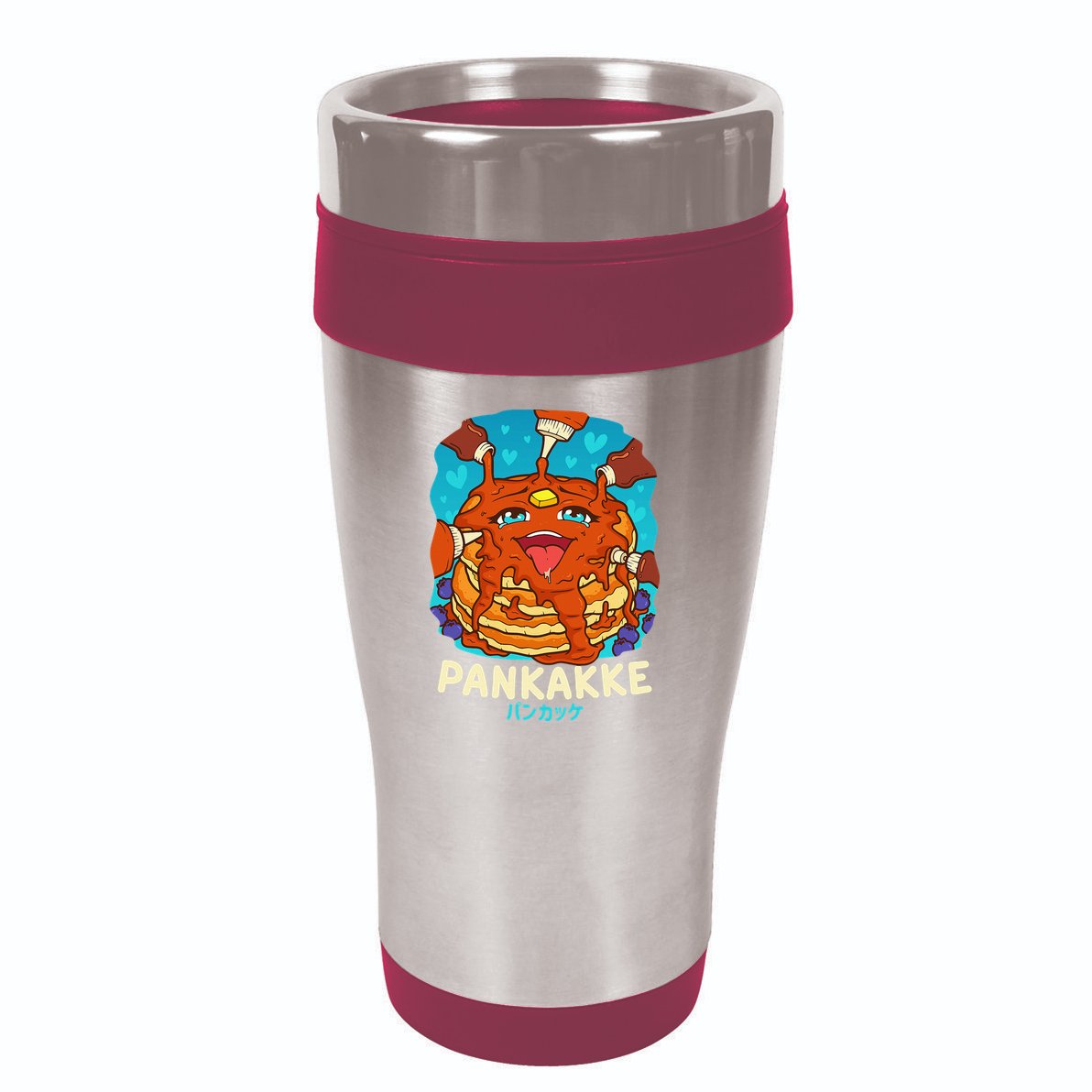 Funny Naughty Foodie Pun Kawaii Pankakke Japanese Pancake 16oz Travel Tumbler