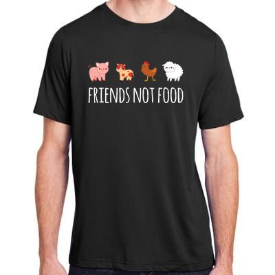 Friends Not Food Vegetarian Vegan Adult ChromaSoft Performance T-Shirt