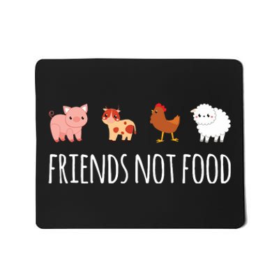 Friends Not Food Vegetarian Vegan Mousepad