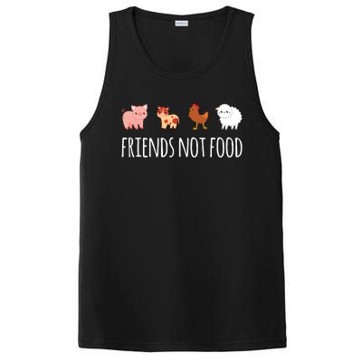 Friends Not Food Vegetarian Vegan PosiCharge Competitor Tank