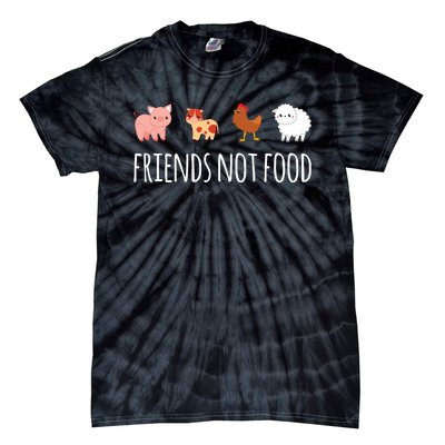 Friends Not Food Vegetarian Vegan Tie-Dye T-Shirt