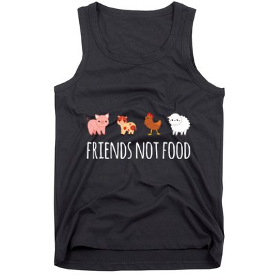 Friends Not Food Vegetarian Vegan Tank Top