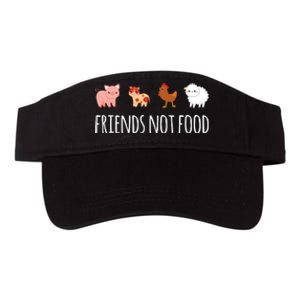 Friends Not Food Vegetarian Vegan Valucap Bio-Washed Visor