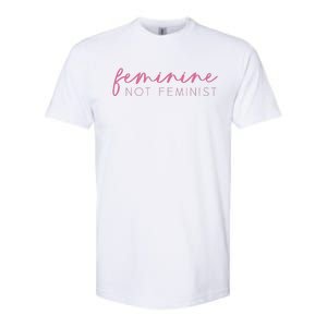 Feminine Not Feminist Conservative Christian Softstyle CVC T-Shirt