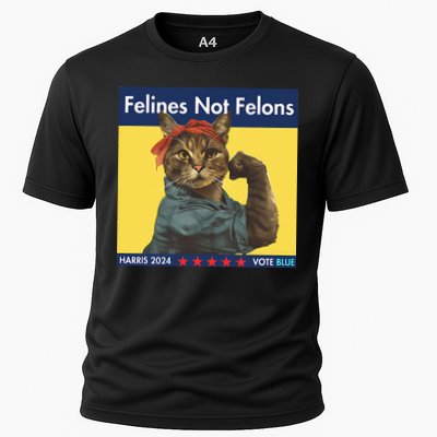 Felines Not Felons Childless Cat Lady Voting Kamala Harris Performance Shirt