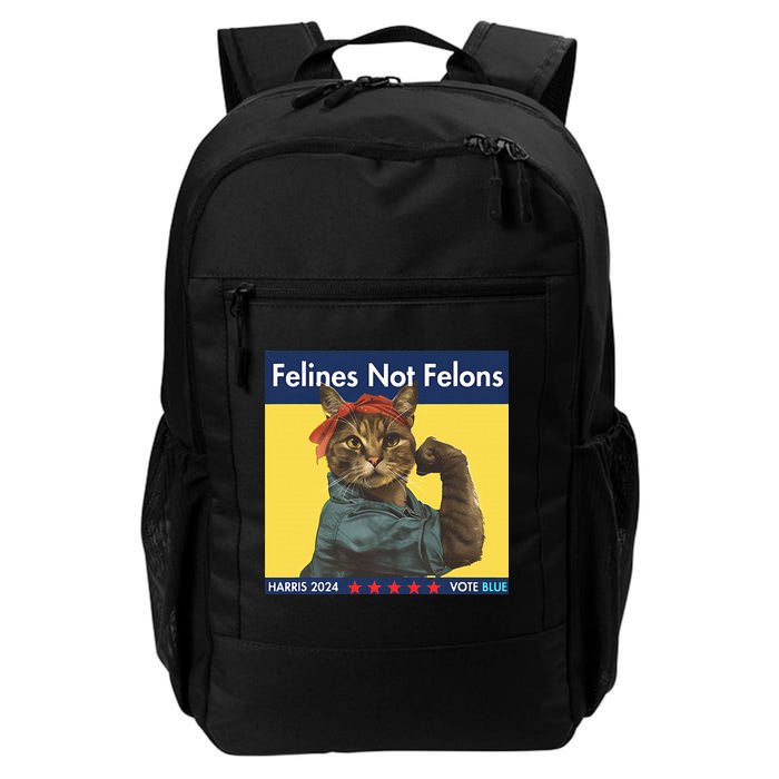 Felines Not Felons Childless Cat Lady Voting Kamala Harris Backpack