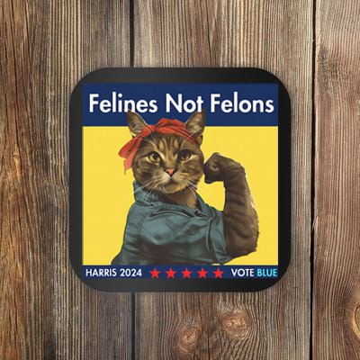 Felines Not Felons Childless Cat Lady Voting Kamala Harris Coaster