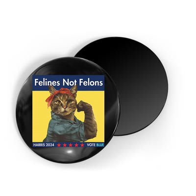 Felines Not Felons Childless Cat Lady Voting Kamala Harris Magnet