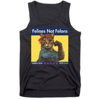 Felines Not Felons Childless Cat Lady Voting Kamala Harris Tank Top