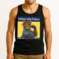 Felines Not Felons Childless Cat Lady Voting Kamala Harris Tank Top