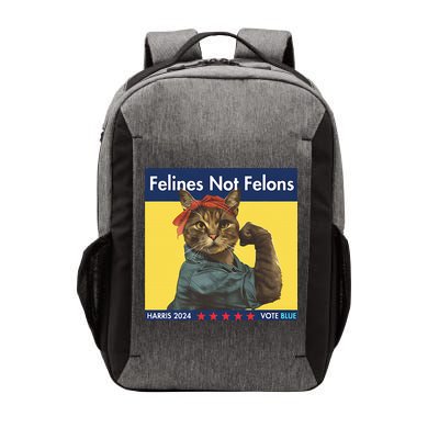 Felines Not Felons Childless Cat Lady Voting Kamala Harris Vector Backpack