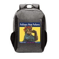 Felines Not Felons Childless Cat Lady Voting Kamala Harris Vector Backpack