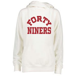 Forty Niners Womens Funnel Neck Pullover Hood