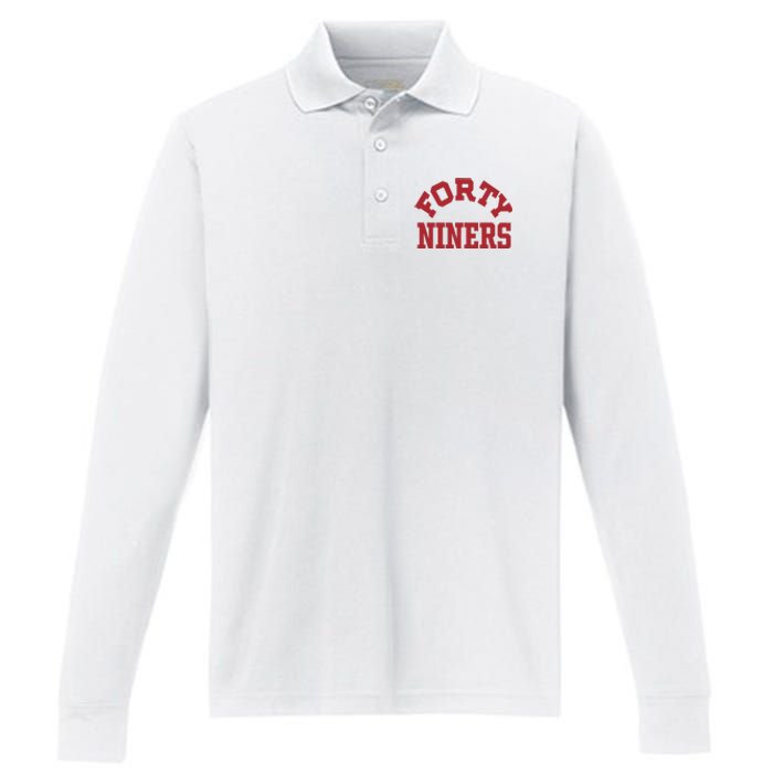 Forty Niners Performance Long Sleeve Polo