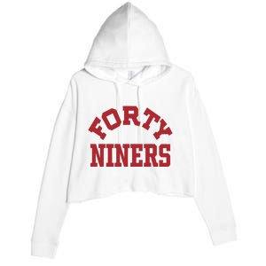 Forty Niners Crop Fleece Hoodie