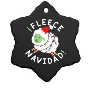 ¡Fleece Navidad Funny Christmas Ceramic Star Ornament