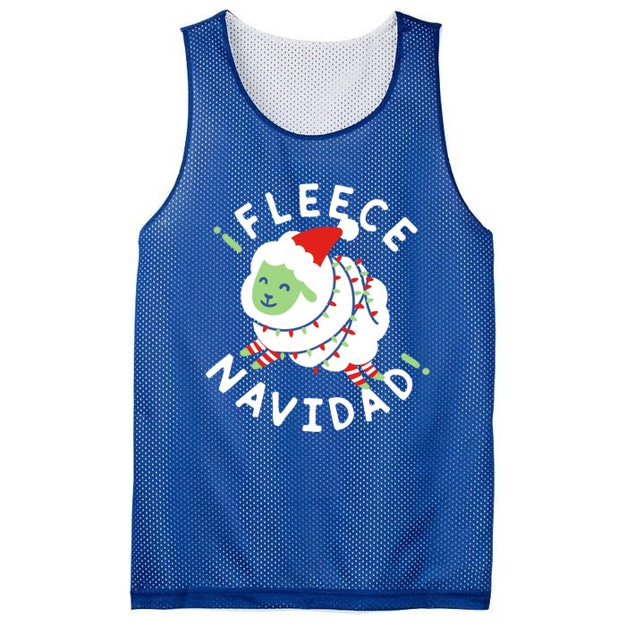 ¡Fleece Navidad Funny Christmas Mesh Reversible Basketball Jersey Tank