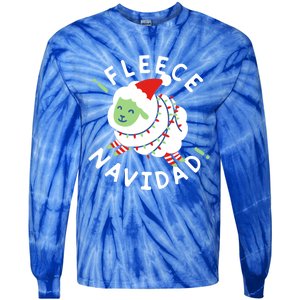 ¡Fleece Navidad Funny Christmas Tie-Dye Long Sleeve Shirt