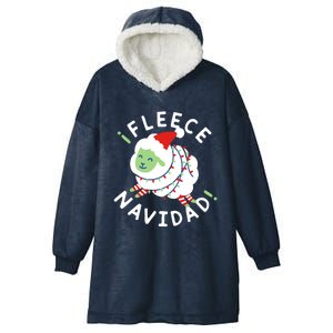 ¡Fleece Navidad Funny Christmas Hooded Wearable Blanket