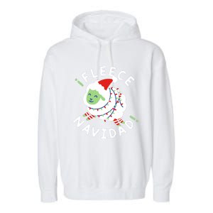 ¡Fleece Navidad Funny Christmas Garment-Dyed Fleece Hoodie