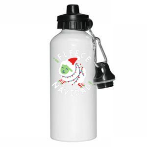 ¡Fleece Navidad Funny Christmas Aluminum Water Bottle