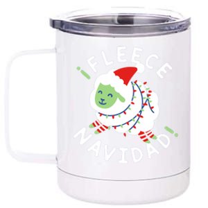 ¡Fleece Navidad Funny Christmas 12 oz Stainless Steel Tumbler Cup