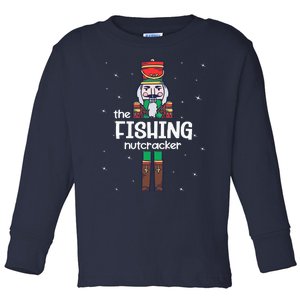 Fishing Nutcracker Family Matching Funny Gift Pajama Toddler Long Sleeve Shirt