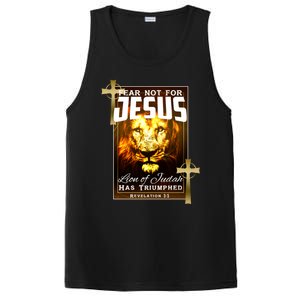 Fear Not For Jesus Lion Of Judah Rev 5:5 Christians Church Christian Faith PosiCharge Competitor Tank