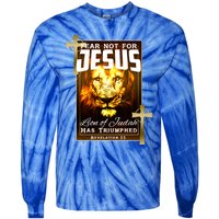 Fear Not For Jesus Lion Of Judah Rev 5:5 Christians Church Christian Faith Tie-Dye Long Sleeve Shirt