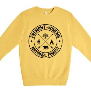 Fremontwinema National Forest Adventure Design Gift Premium Crewneck Sweatshirt