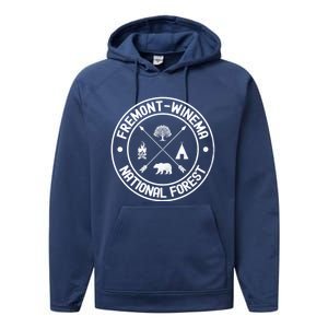 Fremontwinema National Forest Adventure Design Gift Performance Fleece Hoodie