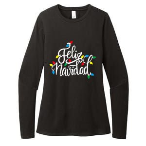 Feliz Navidad Funny Christmas Light Family Group Womens CVC Long Sleeve Shirt