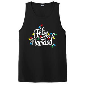 Feliz Navidad Funny Christmas Light Family Group PosiCharge Competitor Tank