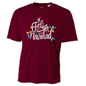 Feliz Navidad Funny Christmas Light Family Group Cooling Performance Crew T-Shirt