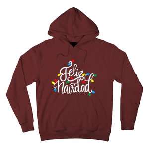 Feliz Navidad Funny Christmas Light Family Group Hoodie