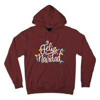 Feliz Navidad Funny Christmas Light Family Group Hoodie