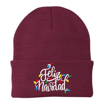 Feliz Navidad Funny Christmas Light Family Group Knit Cap Winter Beanie